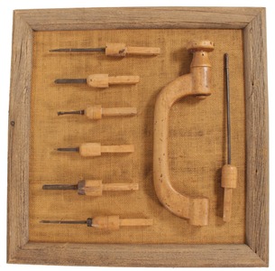 Unmarked: Framed Display Of Early "Pod" Brace