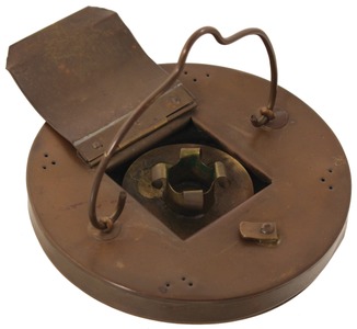 Unmarked: Unus. Portable Copper Candle Stand