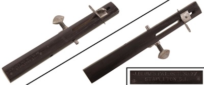 Jacob Blum/ S.I. Stapleton, New York, New York: Examle Of Blum's Pat Marking Gauge