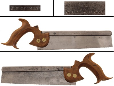 W.B. Sears & Company, Middletown, New York: Early 10" Dovetail Saw