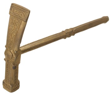 Unmarked: Artfully Forged Brass Hammer