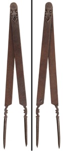 Unmarked: Pair Of Early Hand Fgd. French Divider