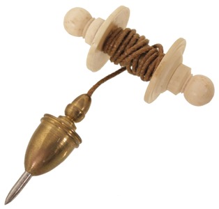 Unmarked: Diminutive Brass "Chalice" Plumb Bob