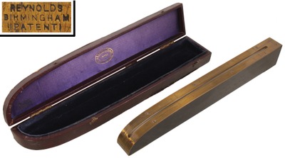 J.A. Reynolds & Company, Birmingham, England: Ebony Body Inclinometer Level