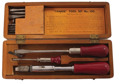 North Brothers Manufacturing Company, Philadelphia, Pennsylvania, No. 100: Set Of 3 Screwdrivers