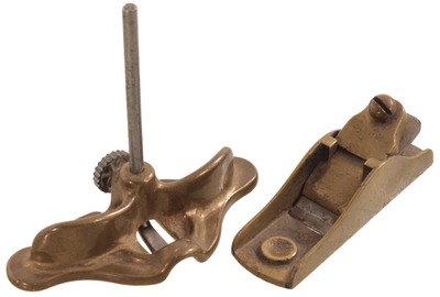 Unmarked: Two Cast Bronze Woodworking Planes