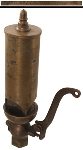 Buckeye Brass Works, Dayton,  Ohio: Horizontal Valve Steam Whistle