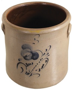 Unmarked: Early Slip-Decorated Stoneware Crock