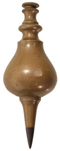 Unmarked: Ornately Turned Brass Plumb Bob