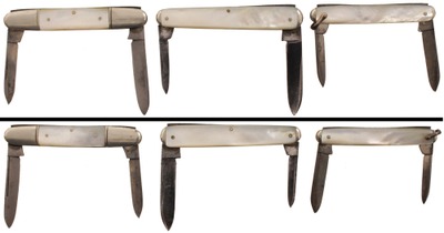 Assorted Makers: Three U.S. Maker Pea Hdl. Pocket Knives