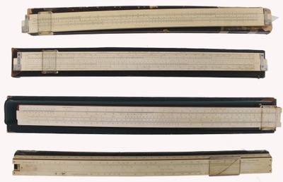 Assorted Makers: Coll. Of Four 18" Slide Rules