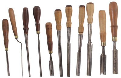 Buck Brothers, Millbury, Massachusetts: Lot Of Extra Clean Tang & Socket Gouges