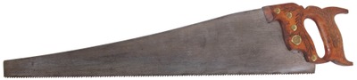 Henry Disston & Sons, Philadelphia, Pennsylvania, No. D-20: Uncommon 6 Pt. Rip Type Hand Saw