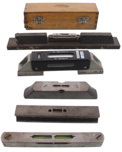 Assorted Makers: Lot Of Five Precision Level