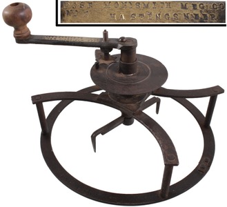 Montrose Manufacturing Company, Hastings, Nebraska, No. 3: Early Patent Crank Type Washer Cutter