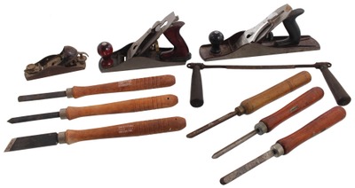 Assorted Makers: Lot Of Sound & Usabl Woodworking Tools