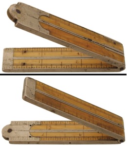 Unmarked: One-Foot, Four-Fold Folding Rule