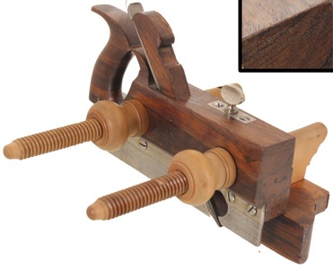 G.W. Denison, Winthrop, Connecticut: Handled Rosewood Plow Plane