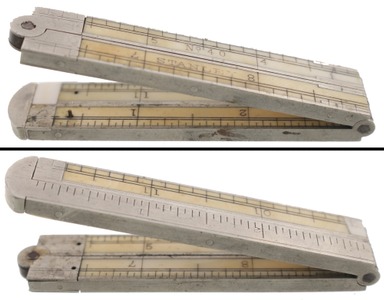 STANLEY (Unmarked), No. 40: One-Foot, Four-Fold Caliper Folding Rule