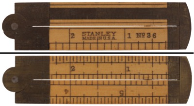 Stanley Rule & Level, No. 36: Six-Inch/Two-Fold Folding Rule