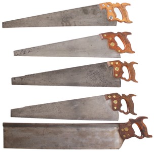 Henry Disston & Sons, Philadelphia, Pennsylvania: Five Clean & Usable Hand Saws