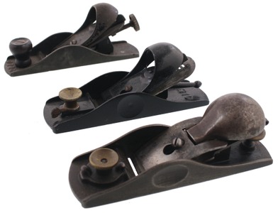 Assorted Makers: Three Uncommon Cast Iron Block Planes