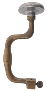 Unmarked: Unus. Solid Brass Body Bit Brace
