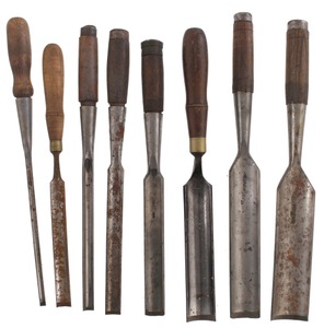 Buck Brothers, Millbury, Massachusetts: Working Set Of Tang & Socket Gouges