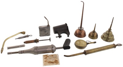 Assorted Makers: Coll. Of Early Type Oil Cans