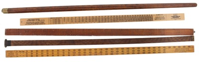 Assorted Makers: Five Log And Board Measure Rules