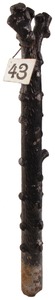 Unmarked: 19th Century Cast Iron Newell Post