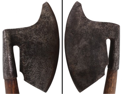 Unmarked: Early Single Bevel Hewing Axe
