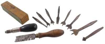 Assorted Makers: Three Early Type Woodworking Tools