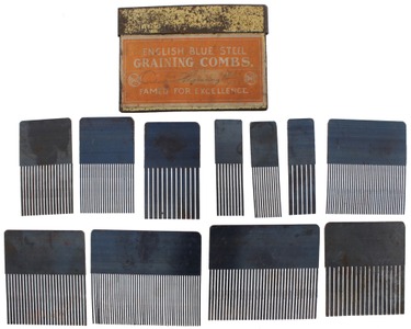 Ridgely Trimmer Company, Springfield, Ohio: Full Set Of Graining Combs