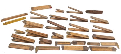 Assorted Makers: Lot Of Assorted Folding Rules