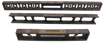 Assorted Makers: Three Cast Iron Spirit Level