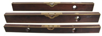 Stratton Brothers, Greenfield, Massachusetts: Three Brass Bound Levels