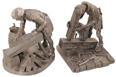 Franklin Mint, Exton, Pennsylvania: Two Highly Detailed Pewter Figurines