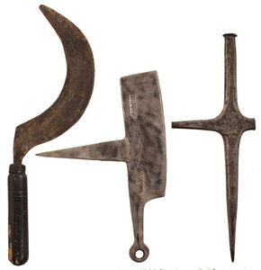 Assorted Makers: Three Hand Forged Spec. Purp. Tools
