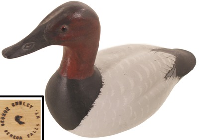 George Chuley, Seneca Falls, New York: Extra Clean Canvasback Duck Deco
