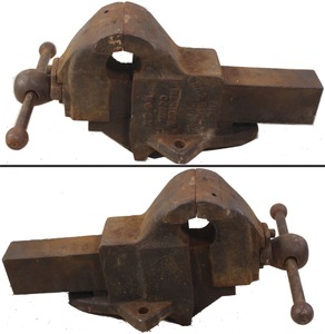 Charles Parker Company, Meriden, Connecticut, No. 2X: Heavy Duty Cast Iron Bench Vise