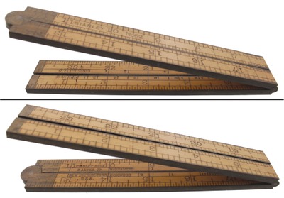 Stanley Rule & Level, No. 62: Two-Foot, Four-Fold Folding Rule
