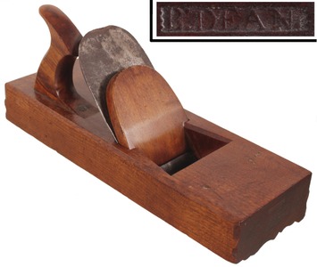 B. Dean (Taunton, Massachusetts): Early Beech Body Crown Molding Plane