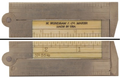 W. Wundram & Company, Visalia, California, No. 55 1/2: Six-Inch, Two-Fold Folding Rule