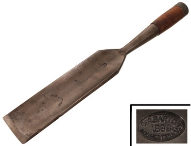 D.R. Barton & Company, Rochester, New York: Massive 3" Width Shipwright's Gouge