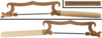H.C. Dickinson: Fancy Brass Frame Metal Wkg. Saw