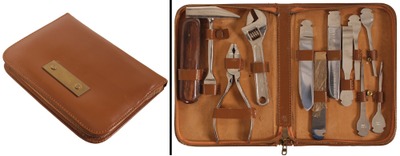 Gisen & Forsthoff, Solingen, Germany: "Timor" Brans Knife Hdl. Multi-Tool Kit