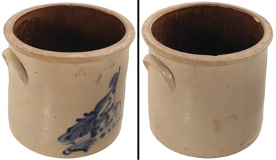 Adam Caire, Po'keepsie, New York: Early Three Gallon Stoneware Crock