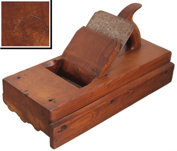 P.H. Manchester, Providence, Rhode Island: Massive 4 1/4" Cutting IronMldg. Plane