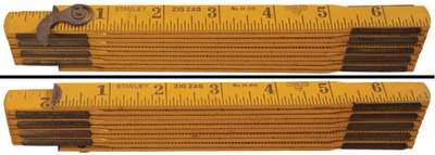 Stanley Rule & Level, No. H 05: Rare Hook End Zig Zag Folding Rule